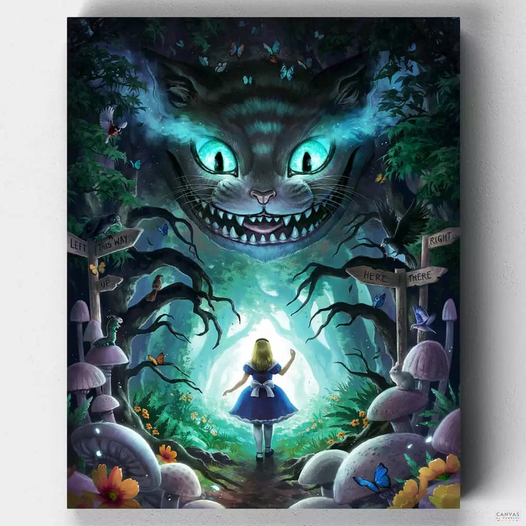 Diamond Painting - What Size?  Completed Alice in Wonderland