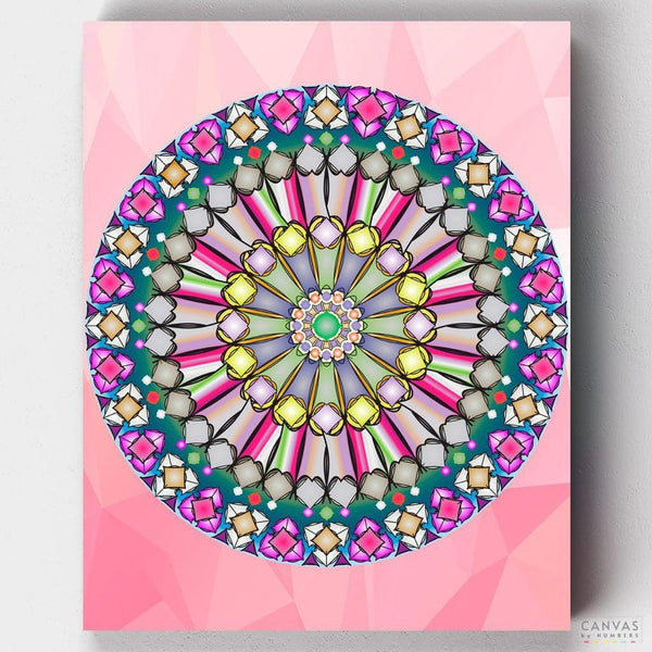 Harmony - Mandala Paint by Numbers Kit-Embrace balance with Canvas by Numbers' "Harmony" Mandala Paint by Numbers Kit. Create a colorful canvas painting masterpiece that resonates with inner peace.-Canvas by Numbers