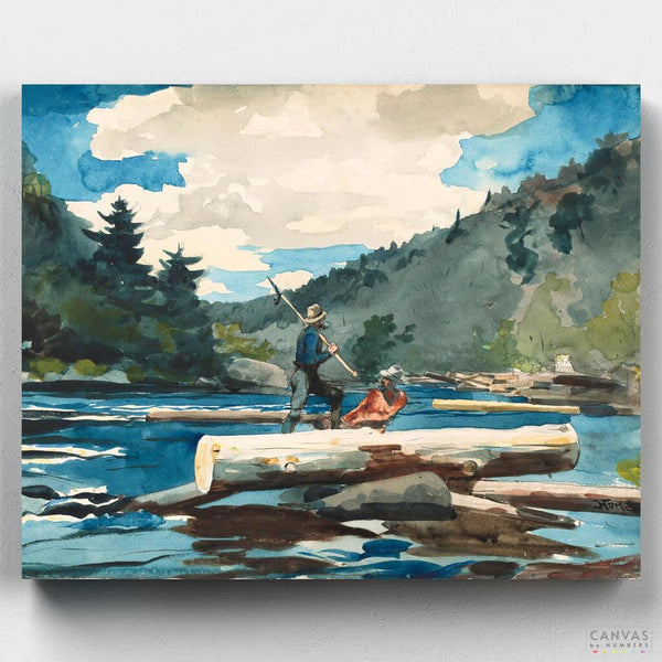 Hudson River - Paint by Numbers-You'll love our Hudson River - Winslow Homer paint by numbers kit. Up to 50% Off! Free shipping and 60 days money-back. Shop at Canvas by Numbers.-Canvas by Numbers