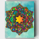 Illumination - Mandala Paint by Number-Shine bright with our 