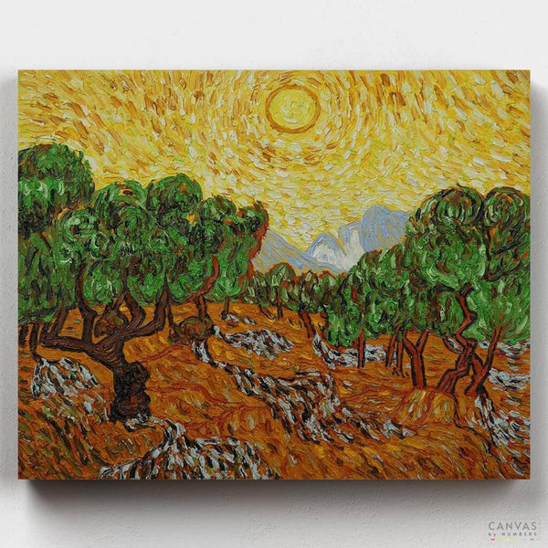 Olive Trees - Paint by Numbers-You'll love our Olive Trees - Vincent Van Gogh paint by numbers kit. Up to 50% Off! Free shipping and 60 days money-back. Shop at Canvas by Numbers.-Canvas by Numbers
