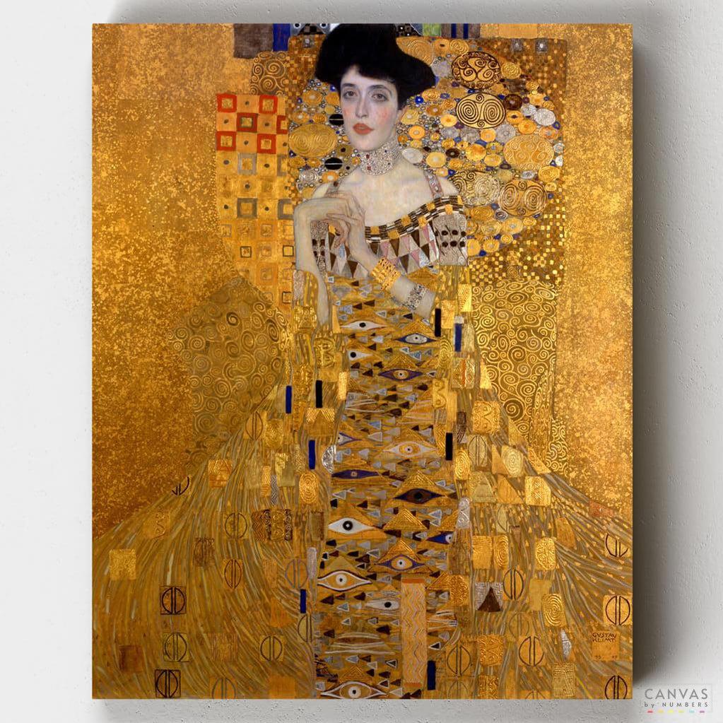 Portrait d'Adele Bloch Bauer I par Gustav Klimt Toile Peinture Affiches et Impressions Mur Art Photo pour Salon Décor 40x50cm(16x20in) Avec cadre : Gustav Klimt Portrait d'Adele Bloch Bauer I par Gustav Klimt Toile Peinture Affiches et Impressions Mur Art Photo pour Salon Décor 40x50cm(16x20in) Avec cadre : Gustav Klimt