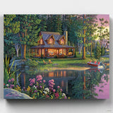 Sweet Memories - Lakeside Painting by Numbers-Experience Kim Norlien's artistry with 