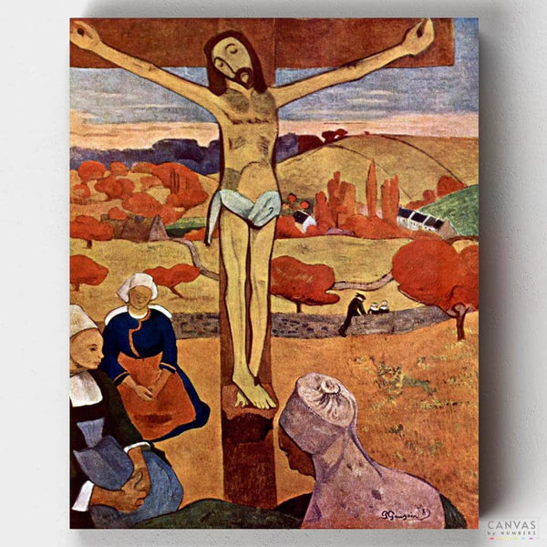 The Yellow Christ - Paint by Numbers-You'll love our The Yellow Christ - Paul Gauguin paint by numbers kit. Shop more than 500 paintings at Canvas by Numbers. Up to 50% Off! Free shipping and 60 days money-back.-Canvas by Numbers