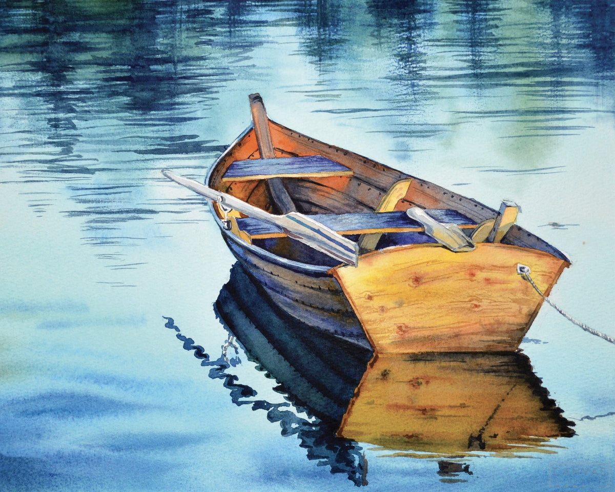 Tranquil Sailing -16"x20" (40x50cm)-Canvas by Numbers US