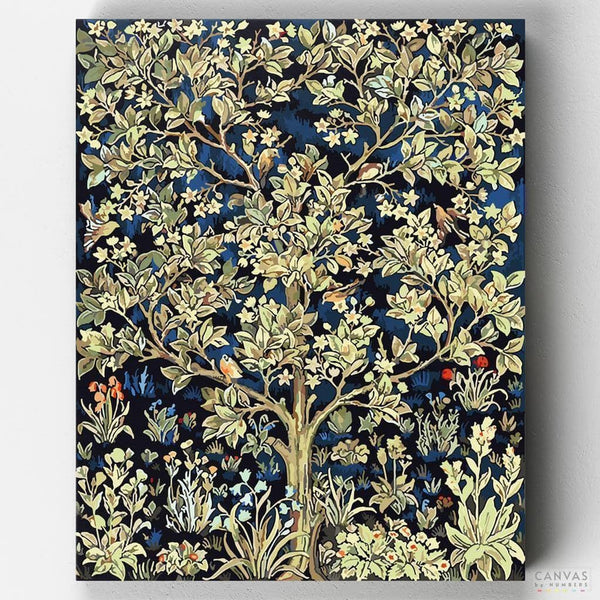 Tree of Life - Paint by Numbers-Tapestry art is super fun & rewarding to do as paint by numbers. Enjoy William Morris' designs made with quality canvases and paints at CBN.-Canvas by Numbers