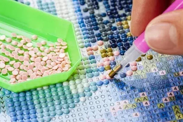 Diamond painting tools for creating detailed artwork 