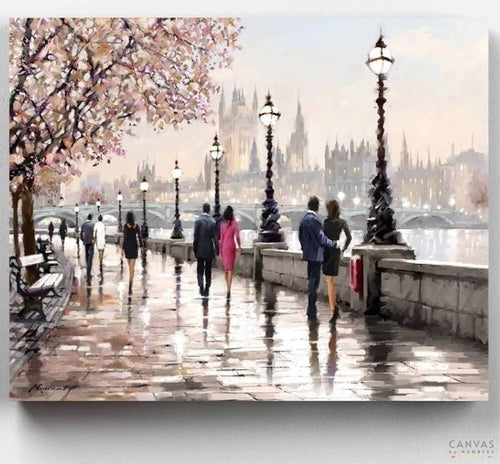 London in Snow Amend - Paint by Numbers