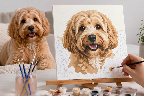 Custom Pet Portrait Paint By Numbers: Turn Your Pet Into A Masterpiece