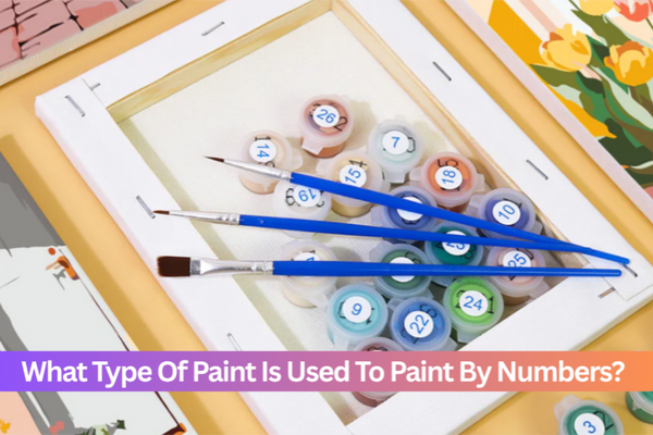 What type of paint is used to paint by numbers?