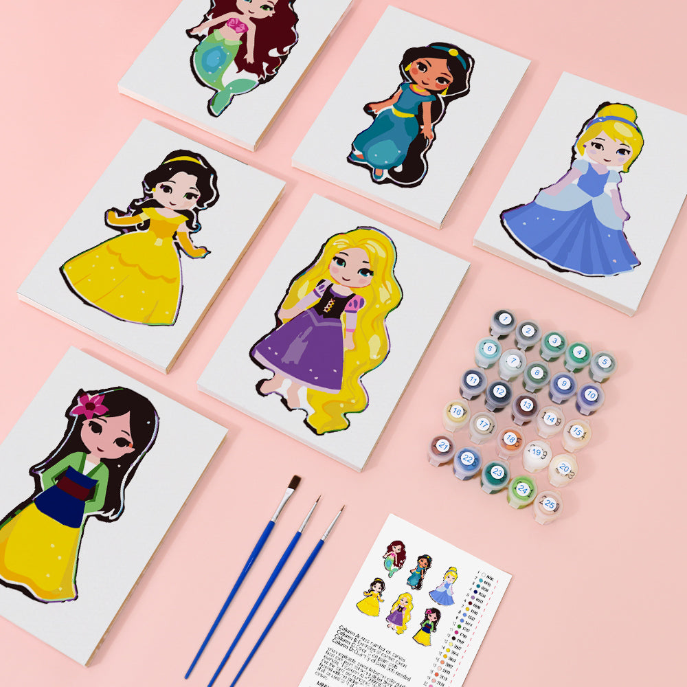 Little Princesses – Mini Paint by Numbers Set