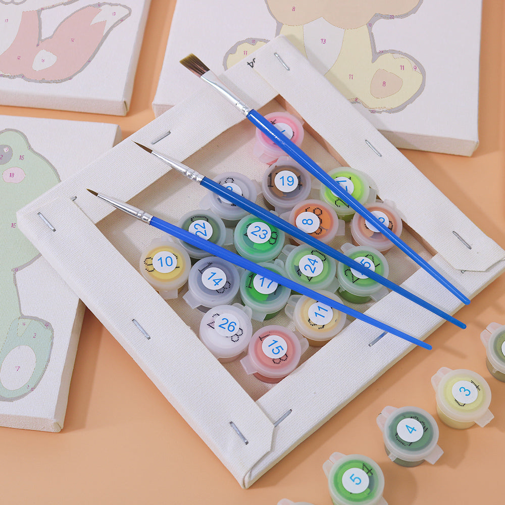 Animal Friends 3 – Mini Paint by Numbers Set