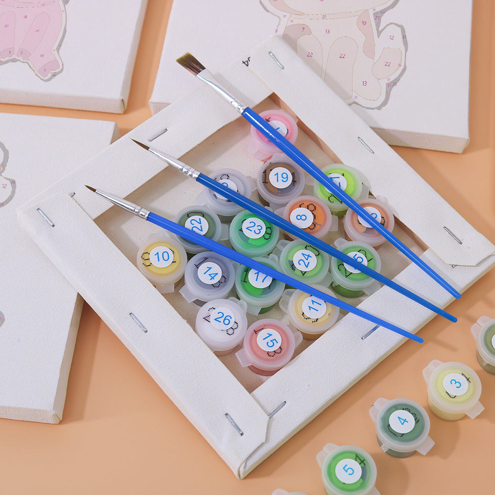 Animal Friends – Mini Paint by Numbers Set