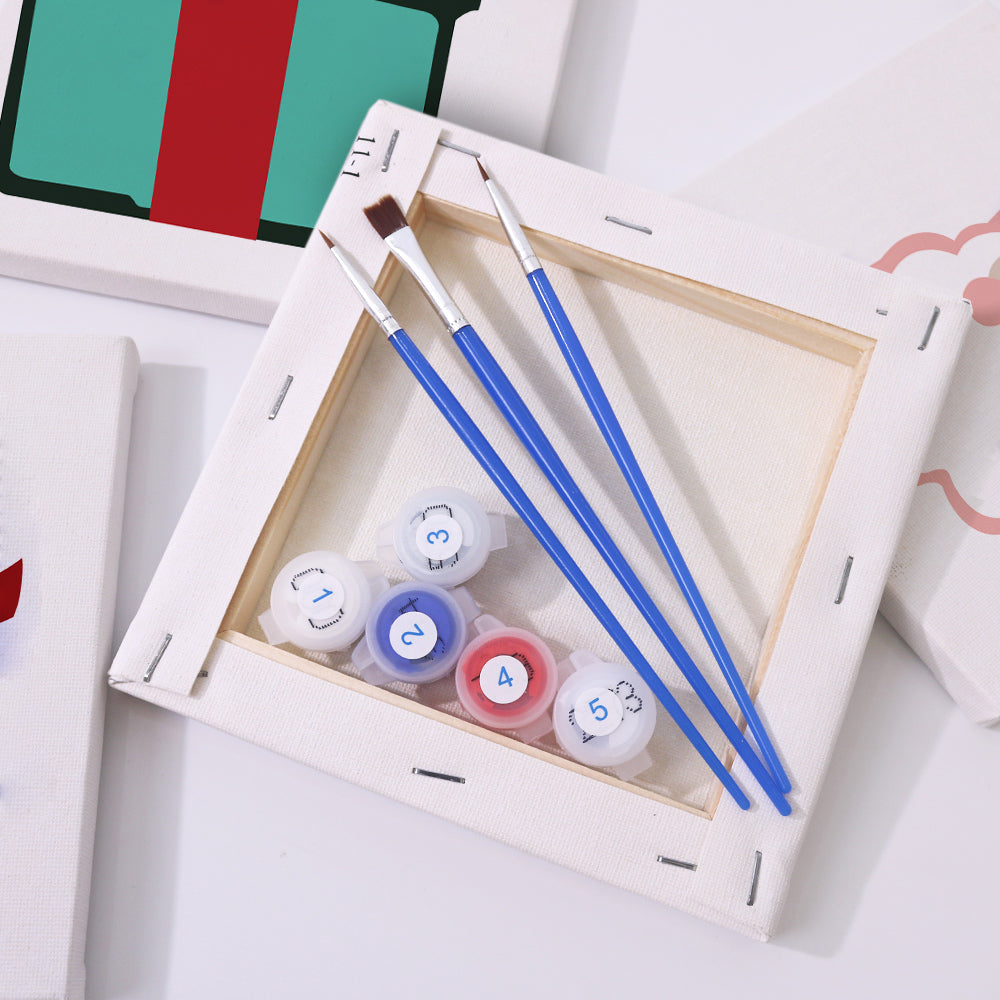 Festliche Symbole 1 – Mini Malen-nach-Zahlen-Set