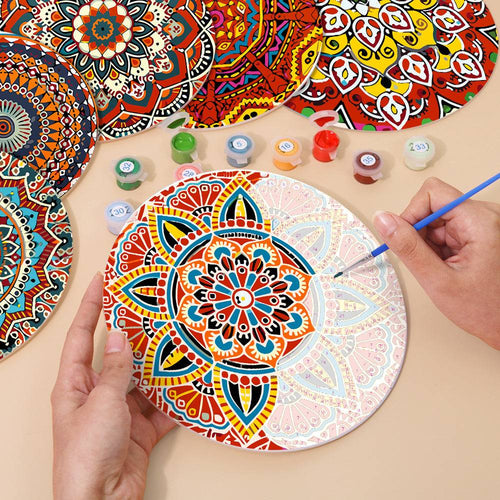 Mandala Collection - Paint by Numbers Placemats-Our Mandalas Paint by Numbers Placemats bring vibrant colors and intricate designs to your table. Perfect for adding artistic flair to your dining decor.-Canvas by Numbers