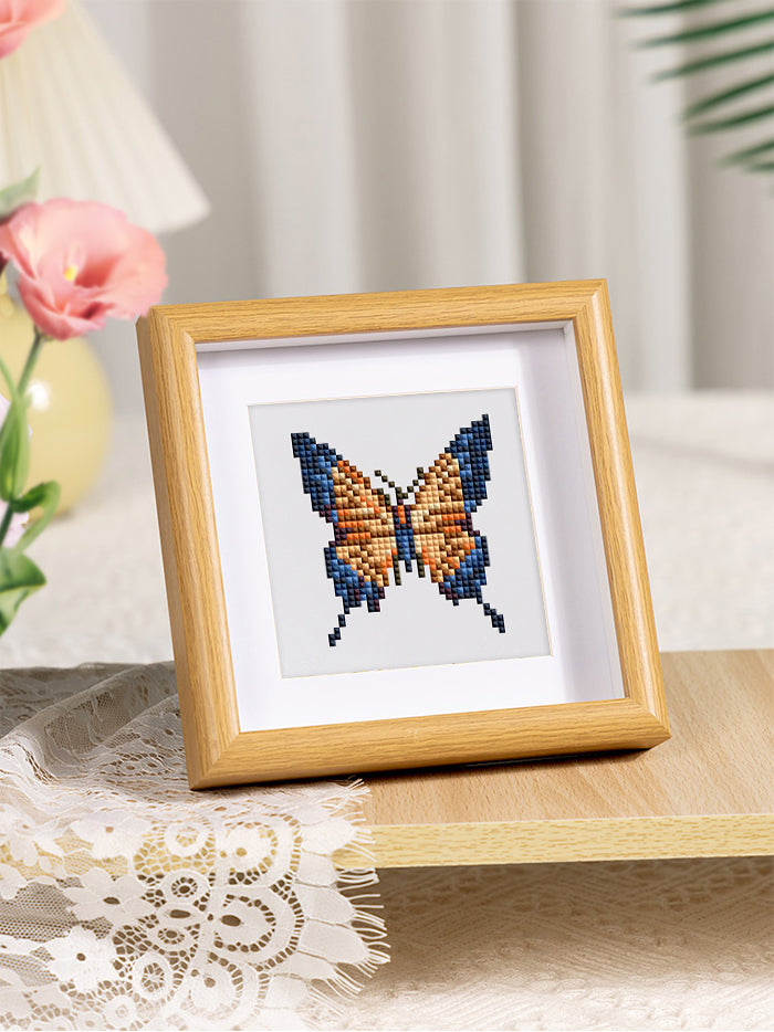 Butterfly Collection 1 - Mini Diamond Painting Kit-Embark on a colorful crafting adventure with our Butterfly Mini Diamond Painting Kit. Create 9 unique butterfly artworks perfect for relaxing or gifting.-Canvas by Numbers