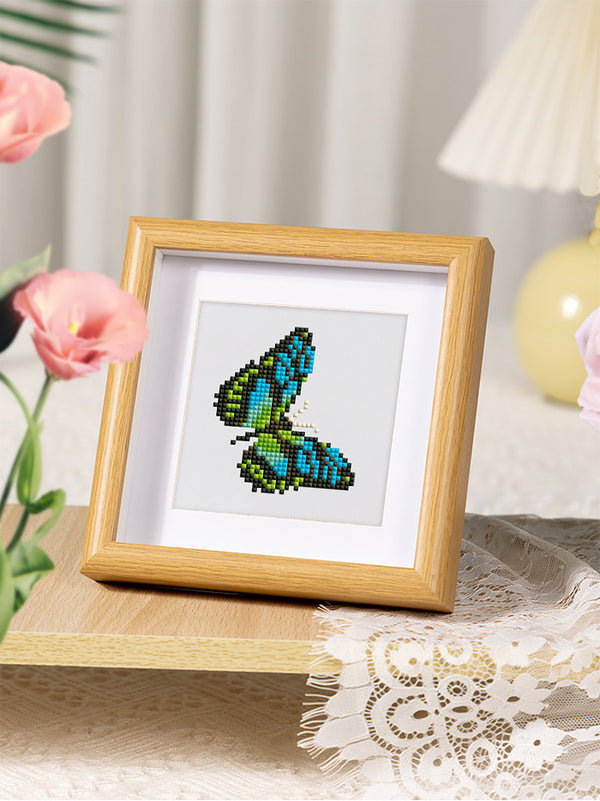 Butterfly Collection 1 - Mini Diamond Painting Kit-Embark on a colorful crafting adventure with our Butterfly Mini Diamond Painting Kit. Create 9 unique butterfly artworks perfect for relaxing or gifting.-Canvas by Numbers