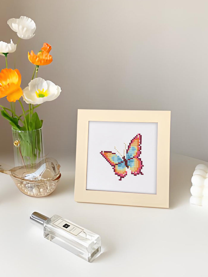 Butterfly Collection 1 - Mini Diamond Painting Kit-Embark on a colorful crafting adventure with our Butterfly Mini Diamond Painting Kit. Create 9 unique butterfly artworks perfect for relaxing or gifting.-Canvas by Numbers