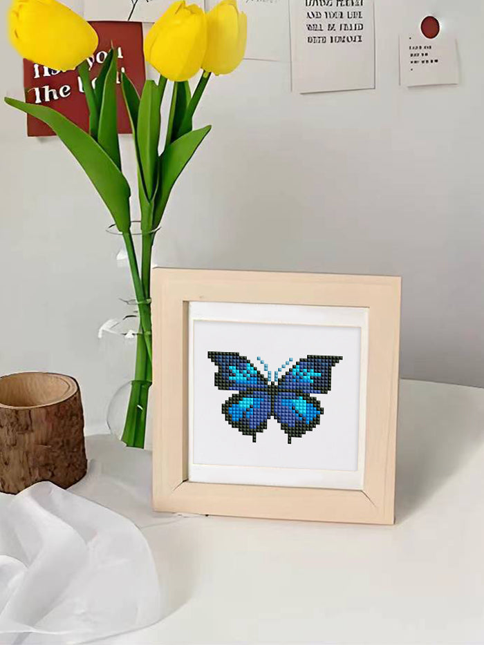 Butterfly Collection 1 - Mini Diamond Painting Kit-Embark on a colorful crafting adventure with our Butterfly Mini Diamond Painting Kit. Create 9 unique butterfly artworks perfect for relaxing or gifting.-Canvas by Numbers