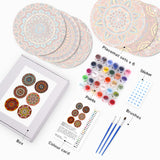 Mandala Collection - Paint by Numbers Placemats-Our Mandalas Paint by Numbers Placemats bring vibrant colors and intricate designs to your table. Perfect for adding artistic flair to your dining decor.-Canvas by Numbers