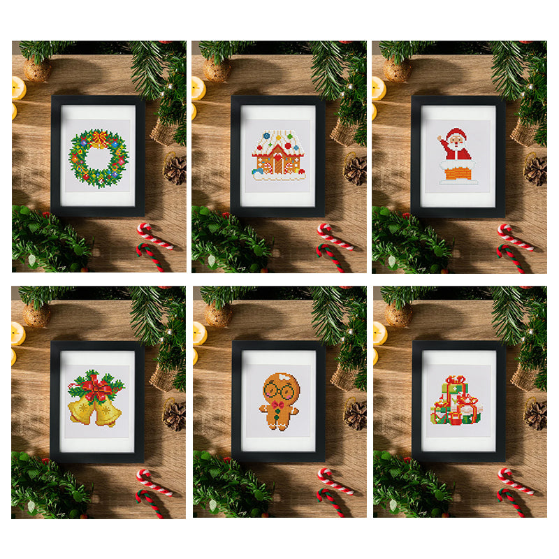 Christmas Collection 1 - Mini Diamond Painting Kit-Create your own winter wonderland with our Christmas Collection 1 Mini Diamond Painting Kit. Craft 12 festive designs that sparkle with holiday cheer!-Canvas by Numbers