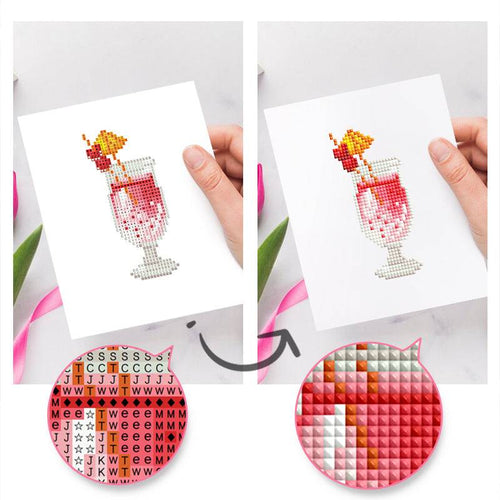 Cocktail Collection 1 - Mini Diamond Painting Kit-Craft your favorite cocktails with our Mini Diamond Painting Kit. Featuring 12 iconic drinks, it’s perfect for art enthusiasts and cocktail fans alike!-Canvas by Numbers