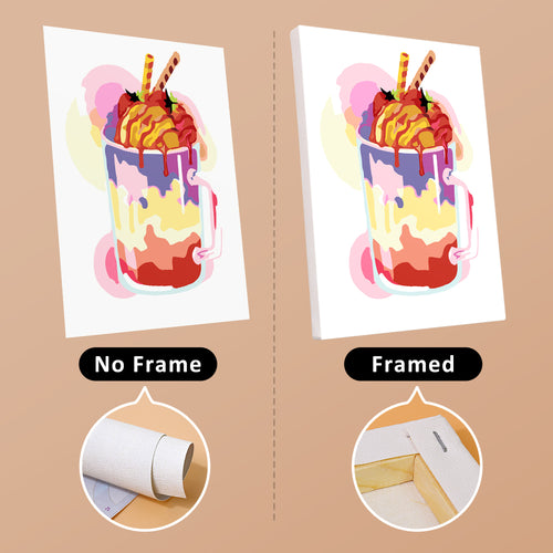 Sugar Rush mini paint by numbers kit with acrylic paints and brushes included