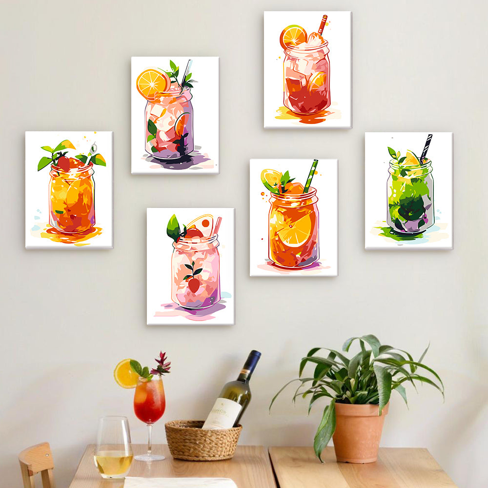 Sippin’ in the Sun - Mini Paint by Numbers Set