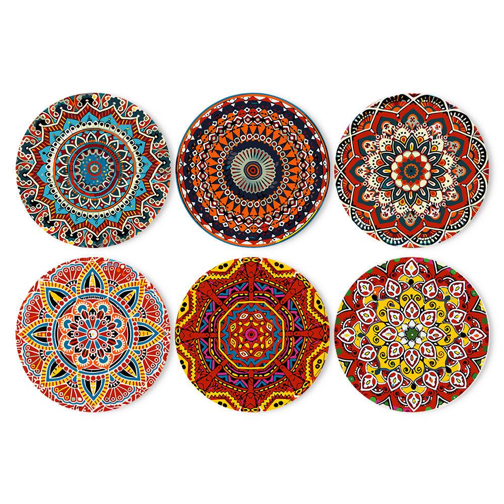 Mandala Collection - Paint by Numbers Placemats. Our Mandalas Paint by Numbers Placemats bring vibrant colors and intricate designs to your table. Perfect for adding artistic flair to your dining decor.