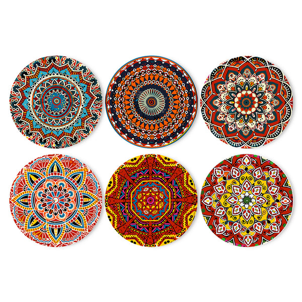 Mandala Collection - Paint by Numbers Placemats-Our Mandalas Paint by Numbers Placemats bring vibrant colors and intricate designs to your table. Perfect for adding artistic flair to your dining decor.-Canvas by Numbers