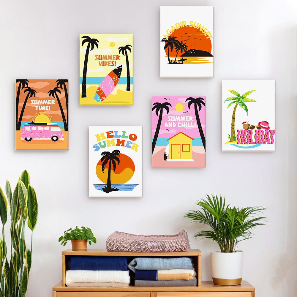 Summertime Collection 2 - Mini Paint by Numbers Set