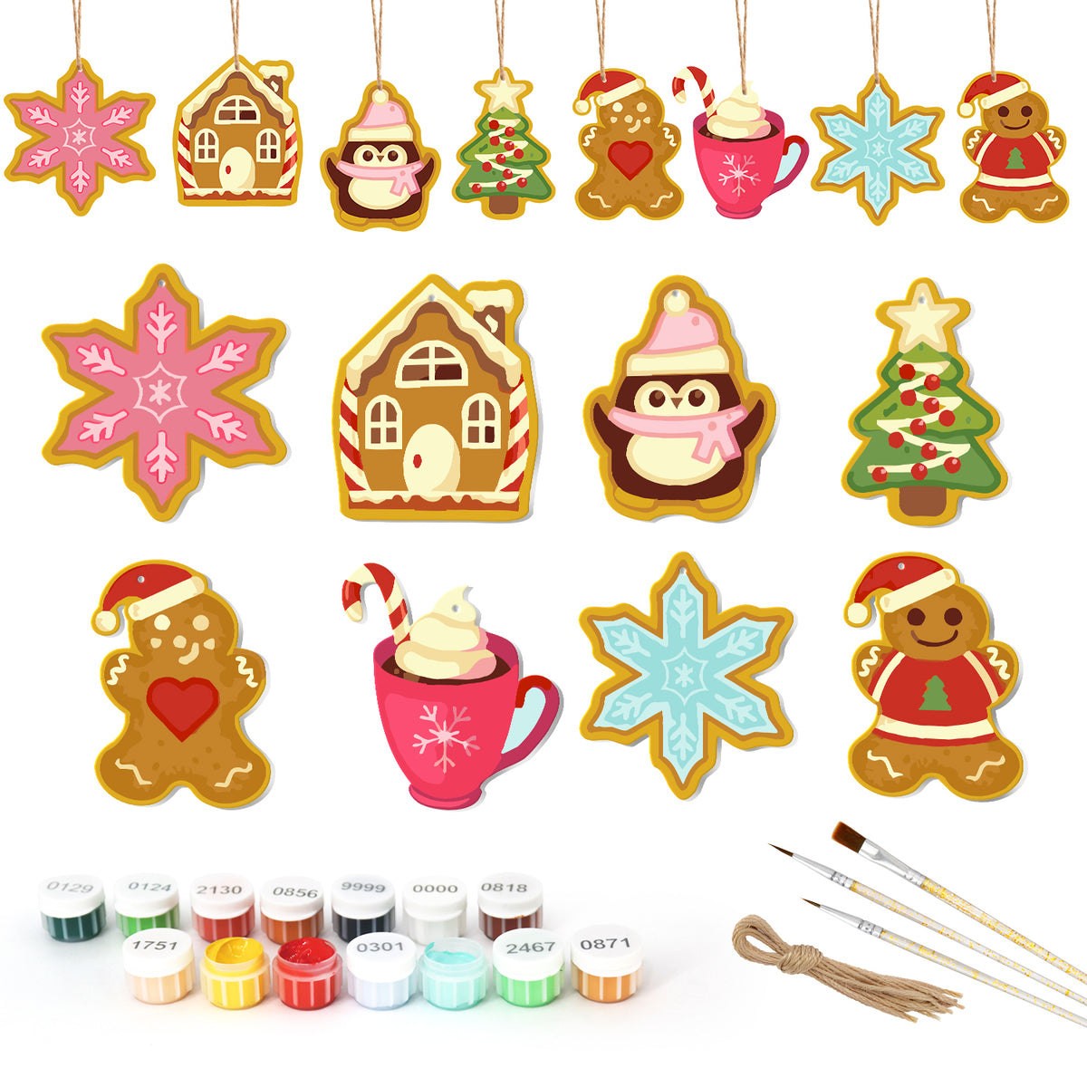 Christmas Ornament Painting Set – DIY Holiday Decor Kit