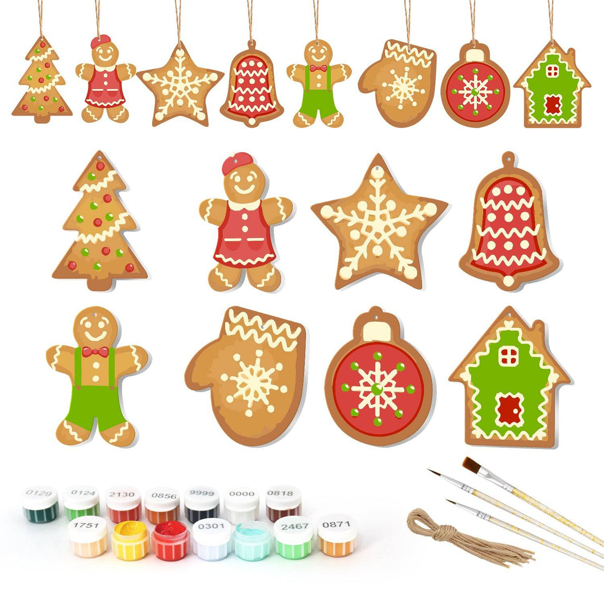 Set di Pittura per Ornamenti di Natale – DIY Holiday Decor Kit