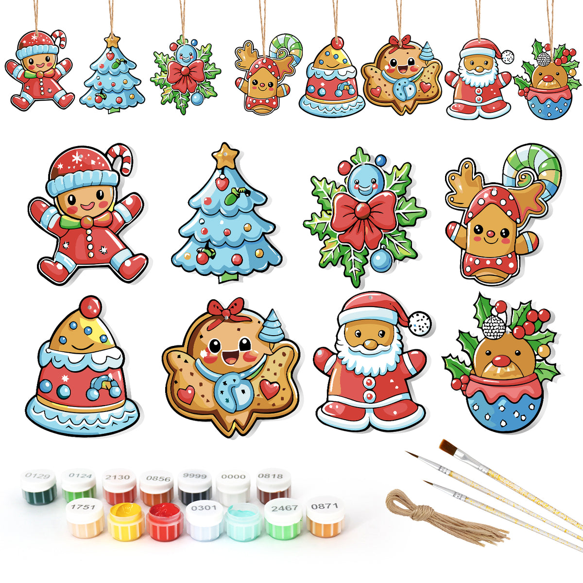 Christmas Ornament Painting Set – DIY Holiday Decor Kit