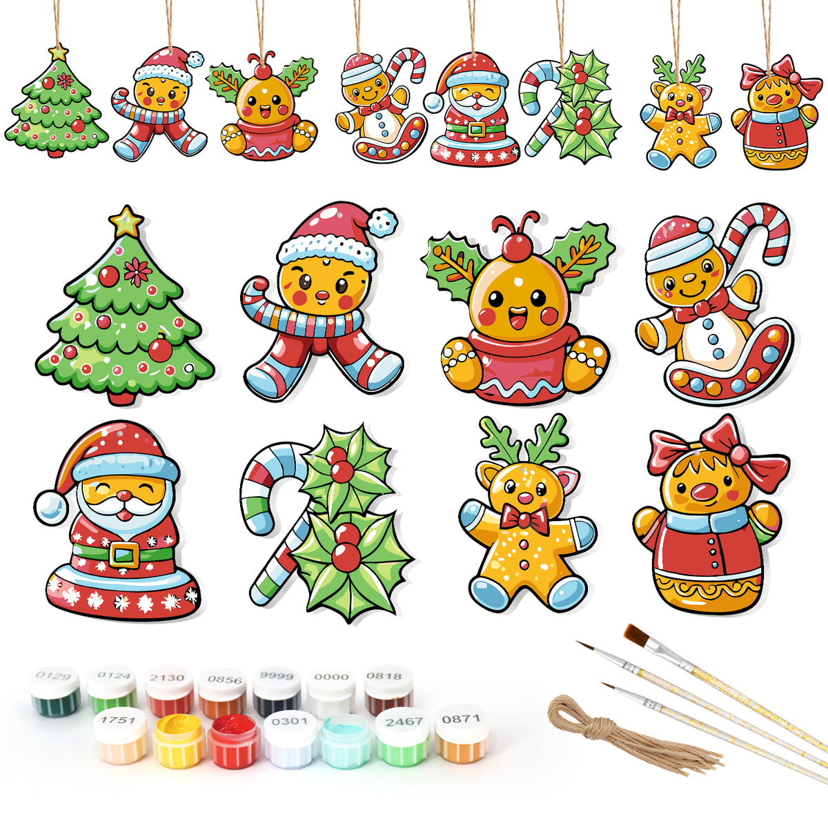 Christmas Ornament Painting Set – DIY Holiday Decor Kit