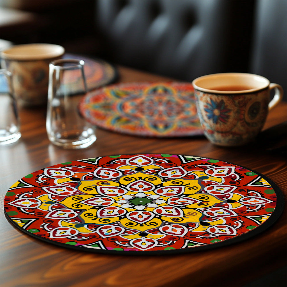 Mandala Collection - Paint by Numbers Placemats-Our Mandalas Paint by Numbers Placemats bring vibrant colors and intricate designs to your table. Perfect for adding artistic flair to your dining decor.-Canvas by Numbers