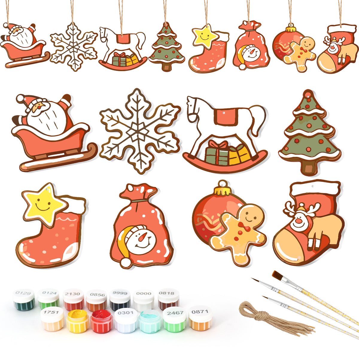 Christmas Ornament Painting Set – DIY Holiday Decor Kit
