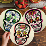 Day of the Dead Collection - Paint by Numbers Placemats-Celebrate vibrant traditions with our Day of the Dead Paint by Numbers Placemats. Adorned, colorful skulls add festive and artistic flair to your table.-Canvas by Numbers