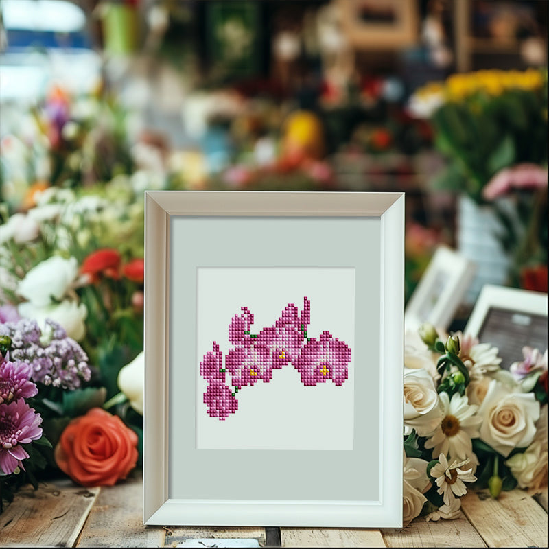 Floral Collection 2 - Mini Diamond Painting Kit-Blossom into art with our Floral Collection 2 Mini Diamond Painting Kit. Craft 12 vibrant flowers, perfect for decorators and nature enthusiasts alike!-Canvas by Numbers