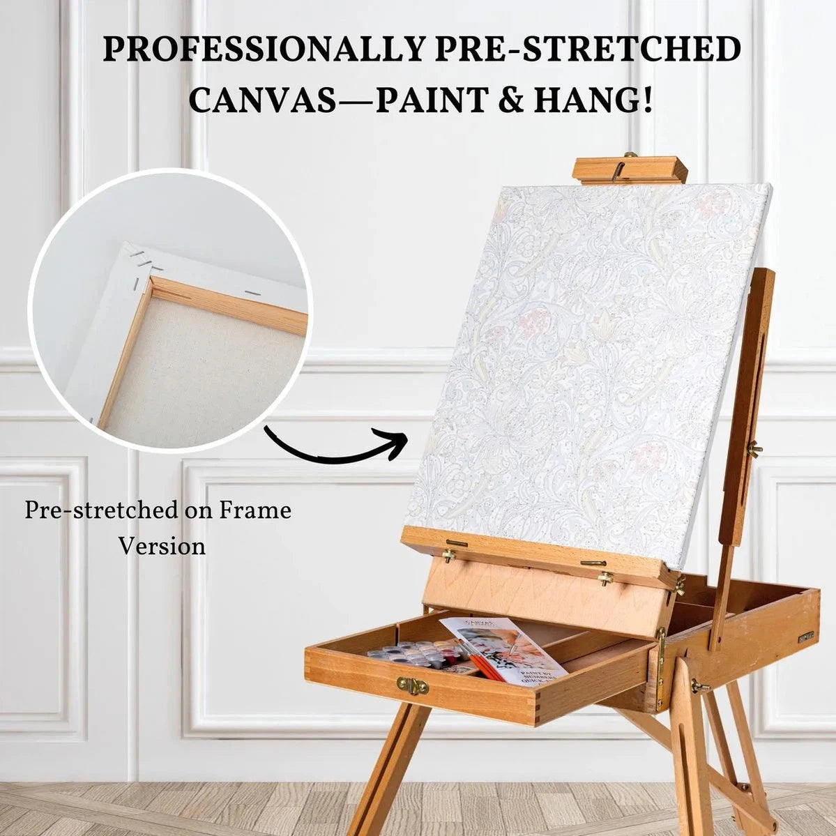 Blank Custom Stretched Canvas for Painting - Artist Grade and