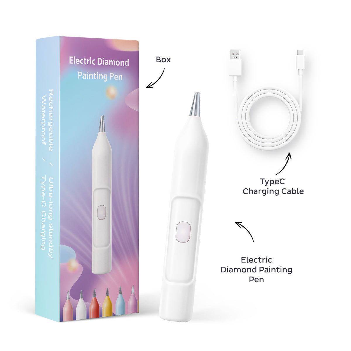 Stylo de diamond painting électrique