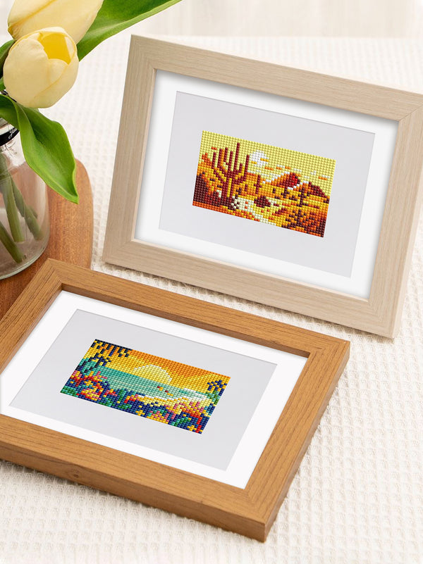 Landscapes Collection - Diamond Painting Mini Kit-Discover the Landscapes Collection Diamond Painting Mini Kit. Enjoy crafting with 10 mini kits featuring breathtaking landscapes from mountains to beaches.-Canvas by Numbers