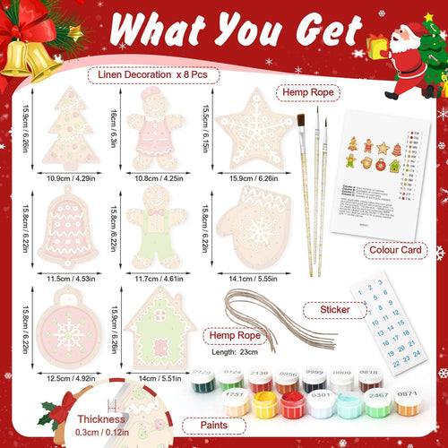 Weihnachtsornament Malset – DIY Holiday Decor Set