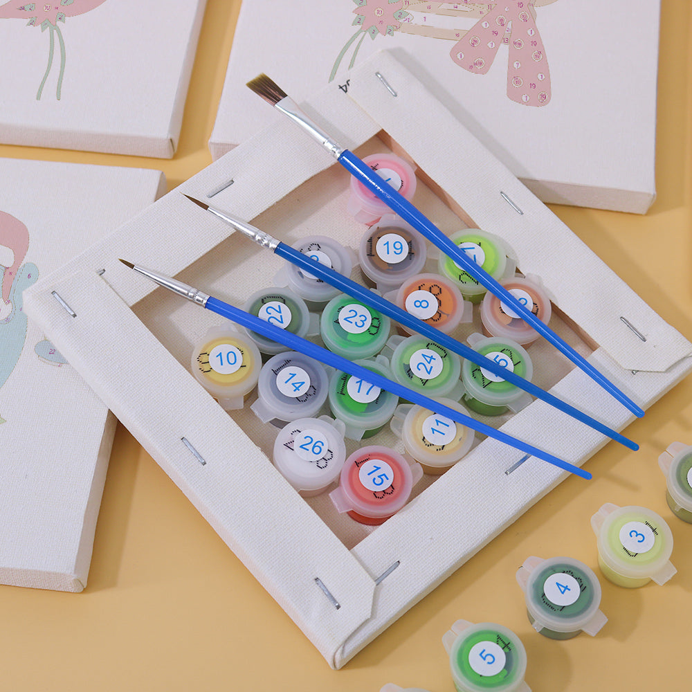 Merry Friends – Mini Paint by Numbers Set