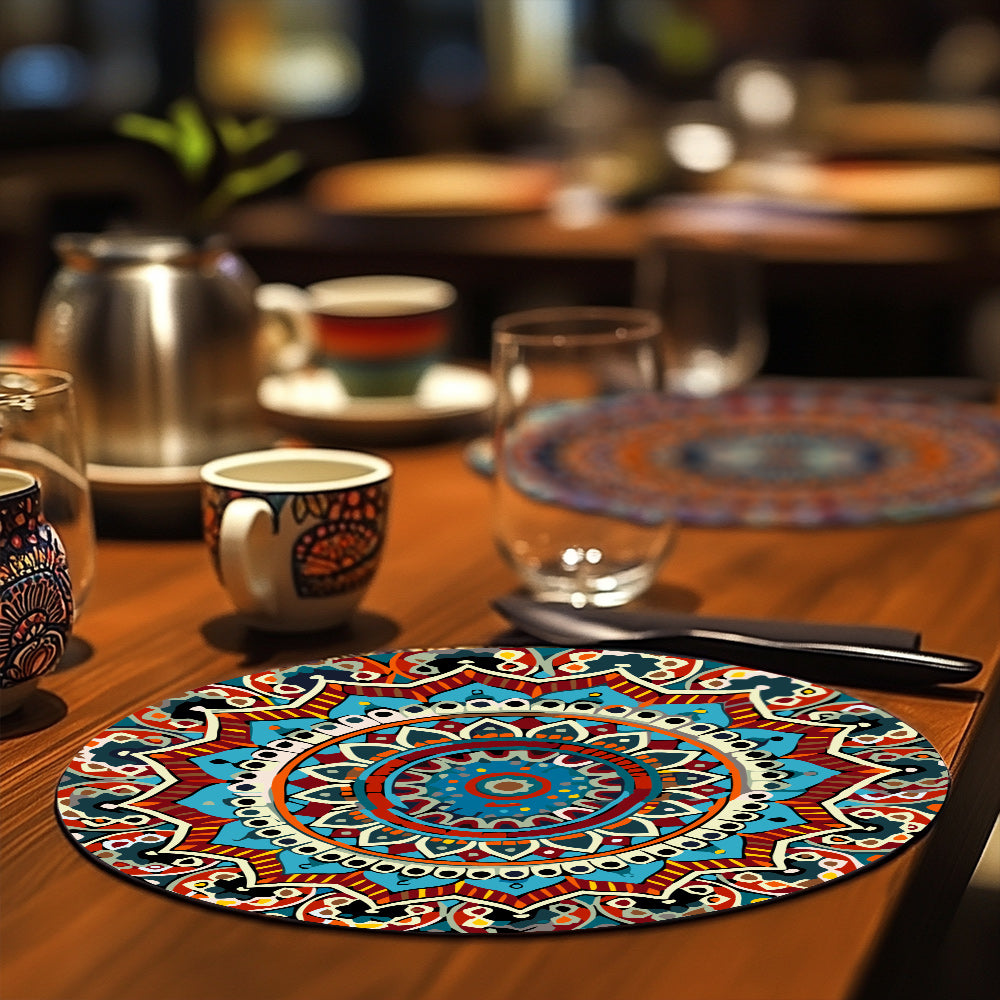 Mandala Collection - Paint by Numbers Placemats-Our Mandalas Paint by Numbers Placemats bring vibrant colors and intricate designs to your table. Perfect for adding artistic flair to your dining decor.-Canvas by Numbers