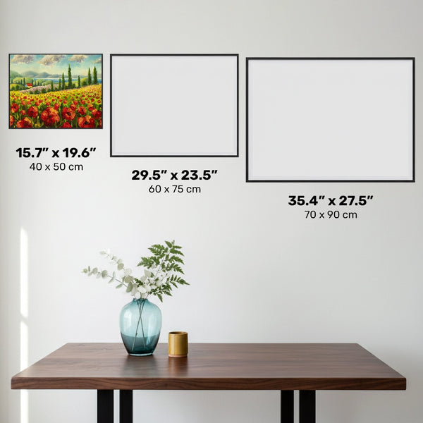 Paesaggio Toscano - Diamond Painting - Dimensione Standard