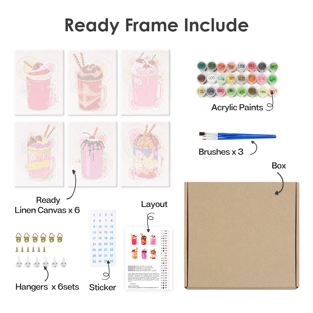 Suiker Rush – Mini Verf op Nummer Set