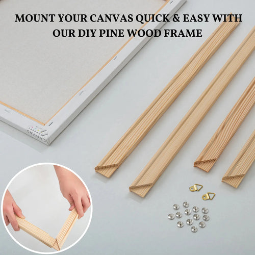 DIY Wooden Frame for Alice Entering Wonderland Canvas – Easy to Assemble