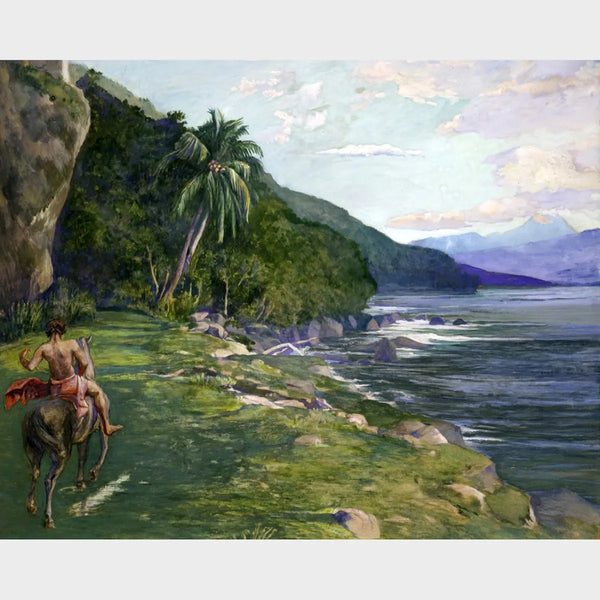 A Bridle Path in Tahiti - Diamond Painting Kit-Craft exotic beauty with our diamond painting kit featuring John La Farge's stunning "Bridle Path in Tahiti". Start your captivating décor project today.-Canvas by Numbers