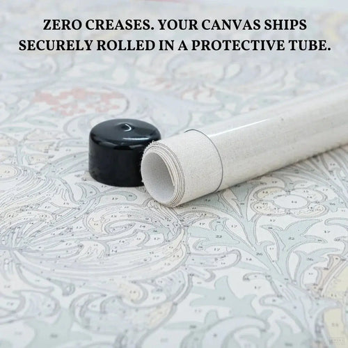The Strawberry Thief Rolled Canvas in Tube – Crease-Free Protection